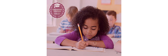 Another student holding pencil and write