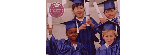 Group of students holding diploma